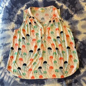 Modcloth Cafe Au Soleil Top - Jellyfish
